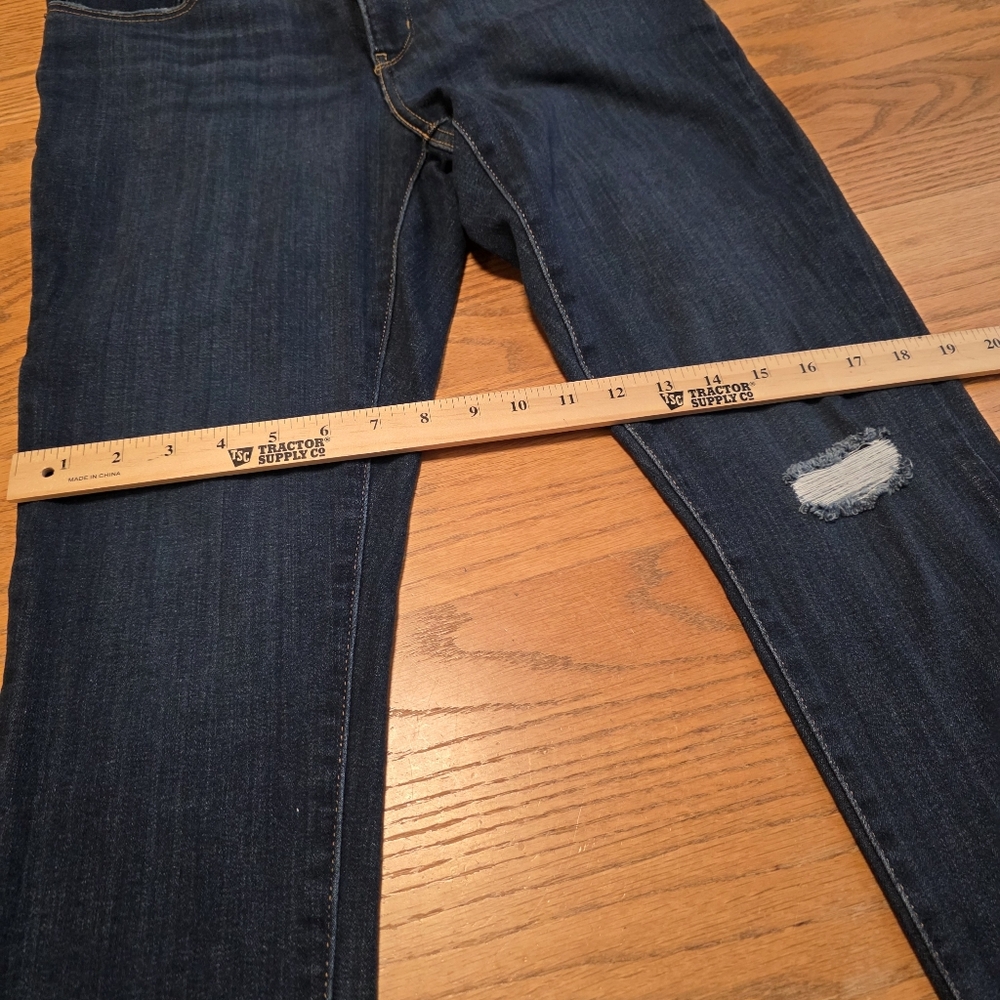 Levi's Women's 311 Shaping Skinny Jeans Soft Stretch Dark Blue Distressed 31X30 - Picture 11 of 16